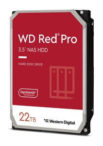 WD Red Pro 22TB Hard Drive 7200rpm SATA 3.5" Internal 5 Year Warranty (WD221KFGX)